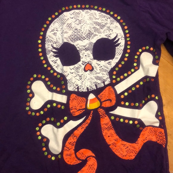 Children's Place Other - Children’s Place Purple Halloween Skeleton Shirt Children's Place Other - Children’s Place Purple Halloween Skeleton Shirt
